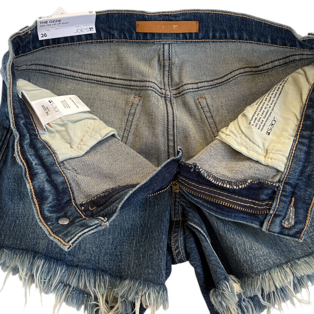 NWT Joe’s Jeans The Ozzie Mid-Rise Cut Off Shorts Blue Denim Size 26 Retail $98 - Picture 4 of 8
